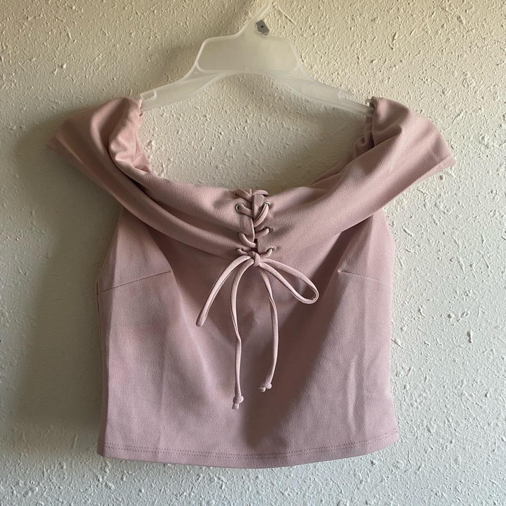 Off Shoulder Crop Top